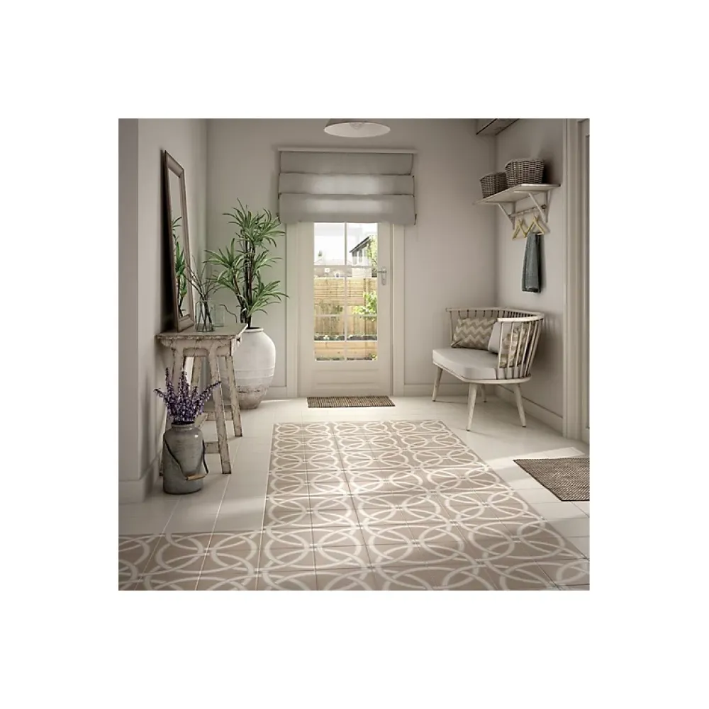 Eiffel art construction Carrelage sol / mur effet ciment 20x20 cm CAPRICE DECO LOOP PASTEL (vendu par boite de 1m2)- Carrelage Sol Pour Cuisine|Carrelage Sol Effet Carreaux De Ciment