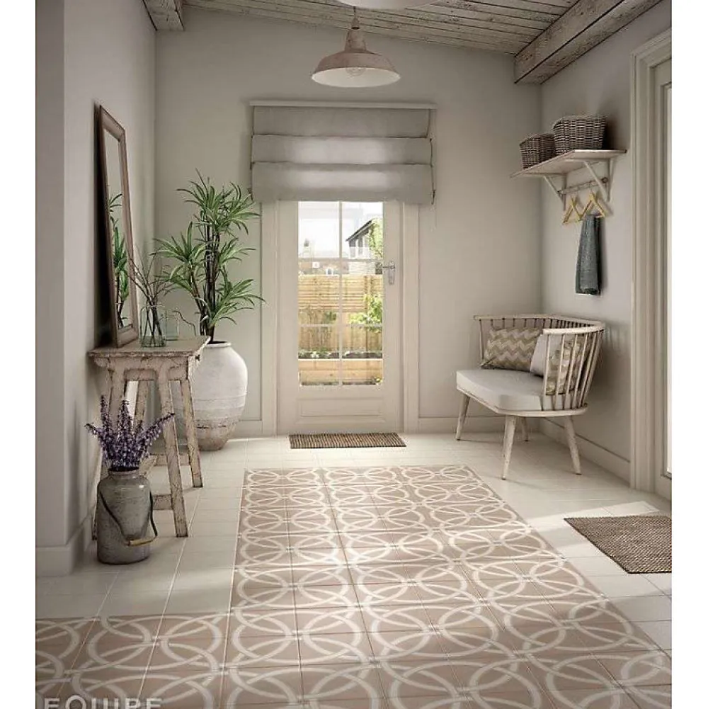 Eiffel art construction Carrelage sol / mur effet ciment 20x20 cm CAPRICE DECO LOOP PASTEL (vendu par boite de 1m2)- Carrelage Sol Pour Cuisine|Carrelage Sol Effet Carreaux De Ciment
