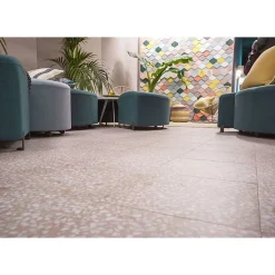 Aelle Carrelage Carrelage sol / mur effet terrazzo rose 30x30 cm FARNESE AMALFI ROSE- Carrelage Sol Effet Terrazzo