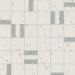 Eiffel art construction Carrelage sol / mur effet terrazzo 20x20 cm Croccante Granola Arandan(vendu par boite de 1m2)- Carrelage Sol Effet Terrazzo