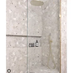 Aelle Carrelage Carrelage Sol Effet Pierre<Carrelage sol / mur effet terrazzo 80x80 cm MONACO R BEIGE