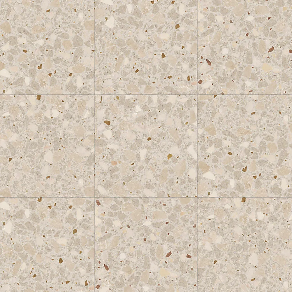 Aelle Carrelage Carrelage Sol Effet Pierre<Carrelage sol / mur effet terrazzo 80x80 cm MONACO R BEIGE