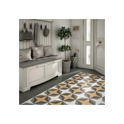 Eiffel art construction Carrelage Sol Effet Carreaux De Ciment|Carrelage Sol Pour Cuisine<Carrelage sol / mur effet ciment 20x20 cm CAPRICE DECO WAVE COLOURS (vendu par boite de 1m2)