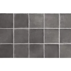 Aelle Carrelage Carrelage Sol Pour Wc|Carrelage Sol Uni<carrelage sol / mur effet zellige bejmat noir 10x10 cm mate ARGILE DARK