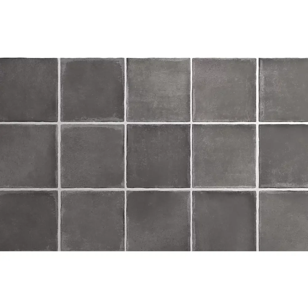 Aelle Carrelage Carrelage Sol Pour Wc|Carrelage Sol Uni<carrelage sol / mur effet zellige bejmat noir 10x10 cm mate ARGILE DARK