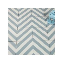 Aelle Carrelage Carrelage Sol Effet Carreaux De Ciment<Carrelage sol / mur effet ciment bleu 20x20 cm MAORI GOROKA CIELO