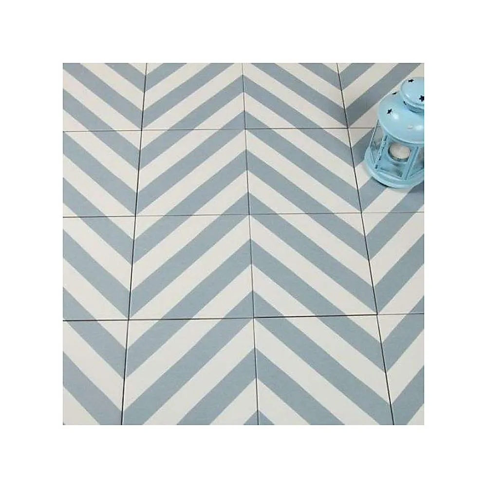 Aelle Carrelage Carrelage Sol Effet Carreaux De Ciment<Carrelage sol / mur effet ciment bleu 20x20 cm MAORI GOROKA CIELO