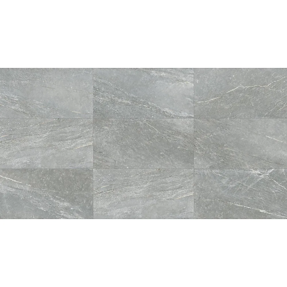 Aelle Carrelage Carrelage Sol Effet Pierre<Carrelage sol / mur effet pierre gris 60x120 cm BETILO R GREY