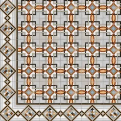 Aelle Carrelage Carrelage Sol Effet Carreaux De Ciment<Carrelage sol / mur effet ciment 20x20 cm VODEVIL MOTIF FORNOS