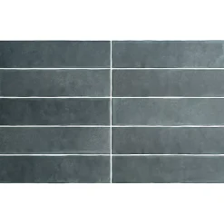Aelle Carrelage Carrelage Sol Uni|Carrelage Sol Pour Salle De Bains<carrelage sol / mur effet zellige bejmat bleu 6x24,6 cm mate ARGILE GLACIER