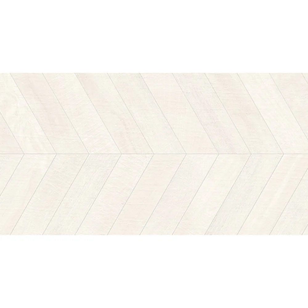Eiffel art construction Carrelage sol / mur effet bois design chevron 60x120 cm ARTWOOD CHEVRON WHITE(vendu par boite de 1.44m2)- Carrelage Sol Pour Cuisine|Carrelage Sol Effet Bois
