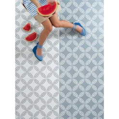 Aelle Carrelage Carrelage Sol Pour Wc|Carrelage Sol Uni<Carrelage sol / mur effet ciment motif rosace 20x20 cm ALAMEDA ANDRASSY BLANCO