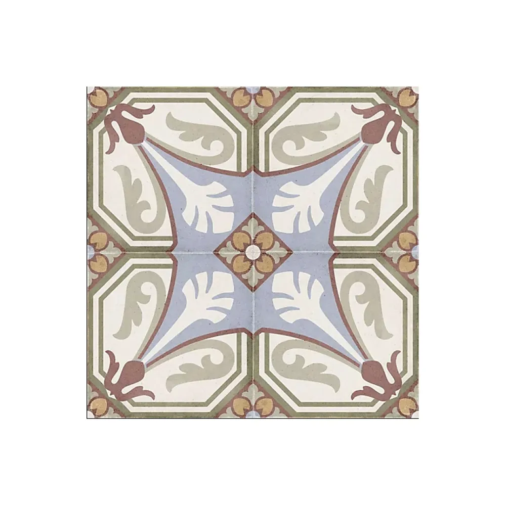 Aelle Carrelage Carrelage sol / mur effet ciment motif coloré 20x20 cm ART NOUVEAU VIENA COLOUR- Carrelage Sol Effet Carreaux De Ciment
