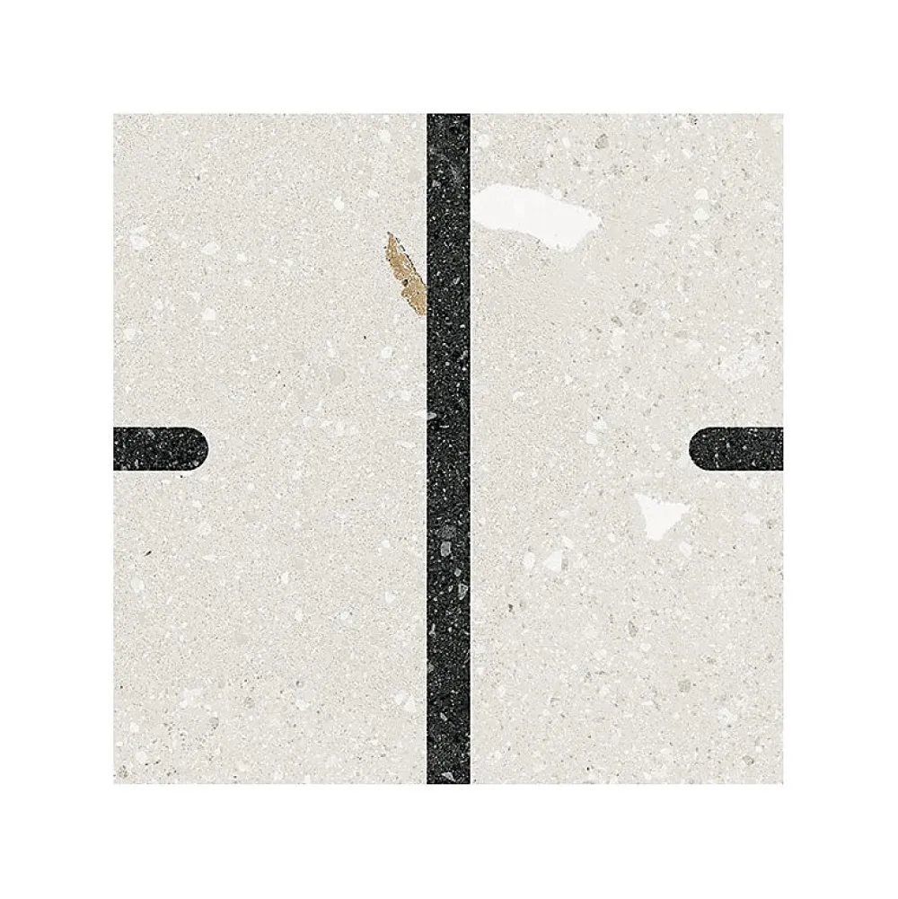 Eiffel art construction Carrelage Sol Effet Terrazzo<Carrelage sol / mur effet terrazzo 20x20 cm Croccante Cannoli Grafito(vendu par boite de 1m2)