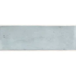 Aelle Carrelage Carrelage sol / mur effet zellige bejmat marocain 5X15 cm bleu mate 5X15 cm COCO BLUE GRASS MATT- Carrelage Sol Uni|Carrelage Sol Pour Wc