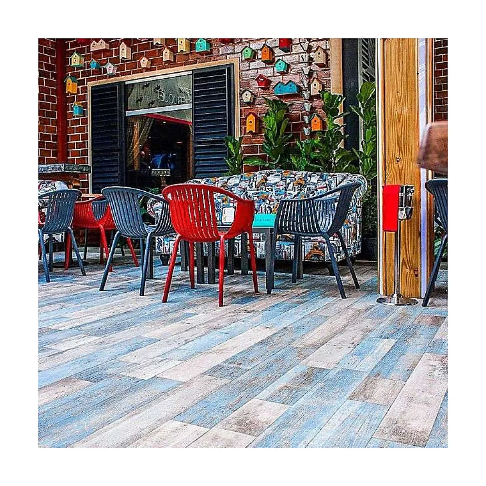Aelle Carrelage Carrelage Sol Effet Bois|Carrelage Sol Pour Cuisine<Carrelage sol / mur effet bois vieilli bleu 14,4 x 89,3 cm YUGO R CIELO