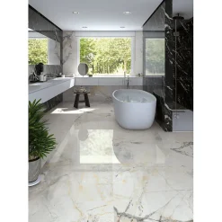Aelle Carrelage Carrelage sol / mur effet marbre gris anthracite mate 60x120 cm MARBLELOUS Wailea R- Carrelage Sol Effet Marbre