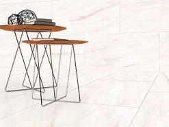 Limcaro Carrelage sol / mur effet marbre beige PEARL l.60 x L.120 cm Brillant- Carrelage Sol Effet Marbre