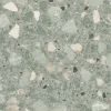 Aelle Carrelage Carrelage sol / mur effet terrazzo brillant 80x80 cm MONACO R VERDE PULIDO- Carrelage Sol Effet Pierre