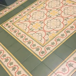 Aelle Carrelage Carrelage sol / mur effet ciment 20x20 cm 1900 GAUDI 3 ANGLE- Carrelage Sol Effet Carreaux De Ciment