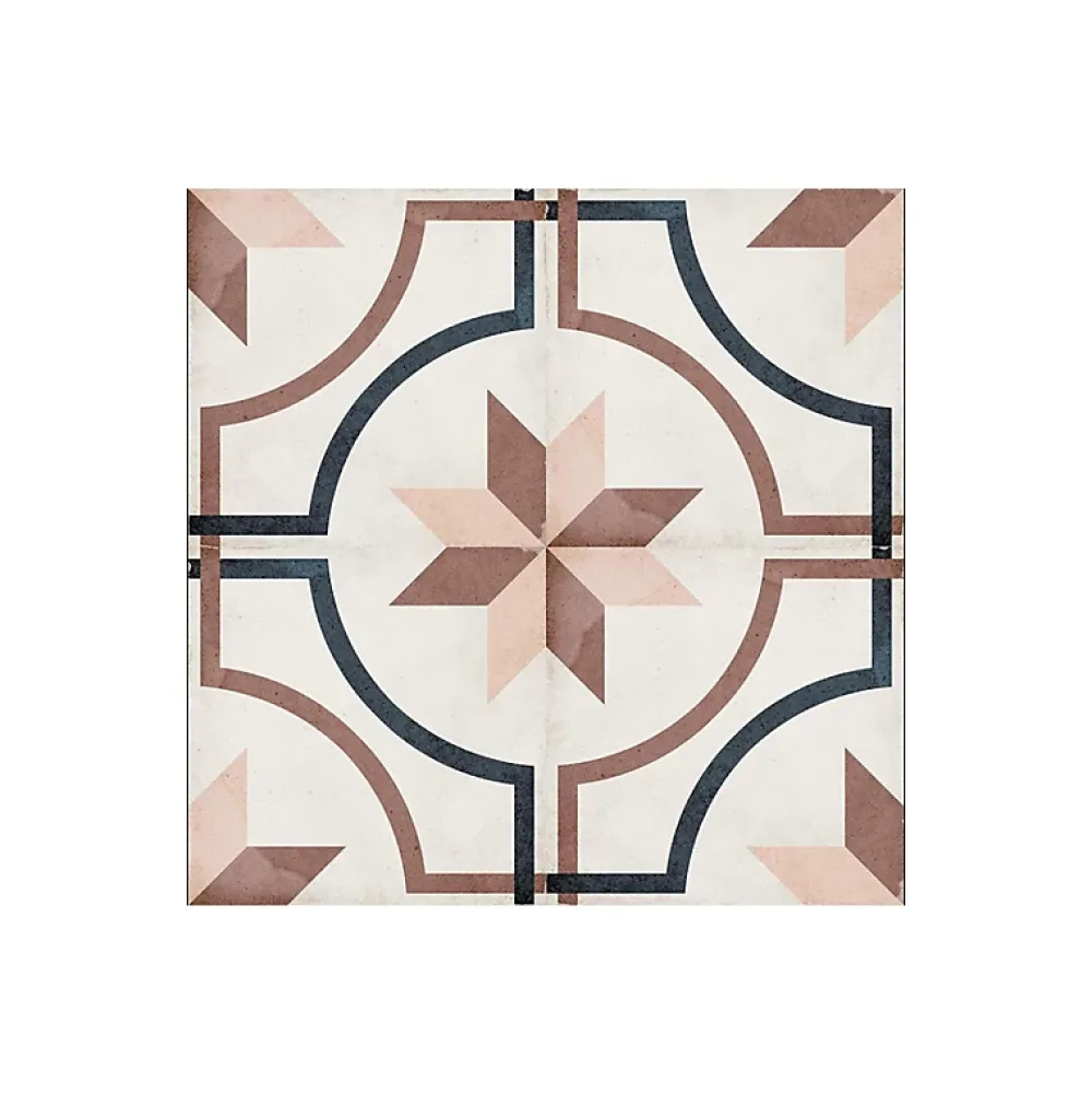 Aelle Carrelage Carrelage sol / mur effet ciment motif coloré 20x20 cm ART NOUVEAU EMBASSY COLOUR- Carrelage Sol Pour Cuisine|Carrelage Sol Effet Carreaux De Ciment