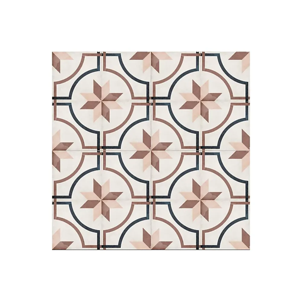 Aelle Carrelage Carrelage sol / mur effet ciment motif coloré 20x20 cm ART NOUVEAU EMBASSY COLOUR- Carrelage Sol Pour Cuisine|Carrelage Sol Effet Carreaux De Ciment