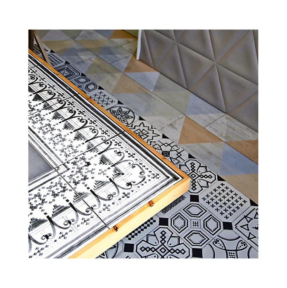 Aelle Carrelage Carrelage Sol Pour Cuisine|Carrelage Sol Effet Carreaux De Ciment<Carrelage sol / mur effet ciment mmotif feutré 20x20 cm VODEVIL BELLARIA 3 ANGLE