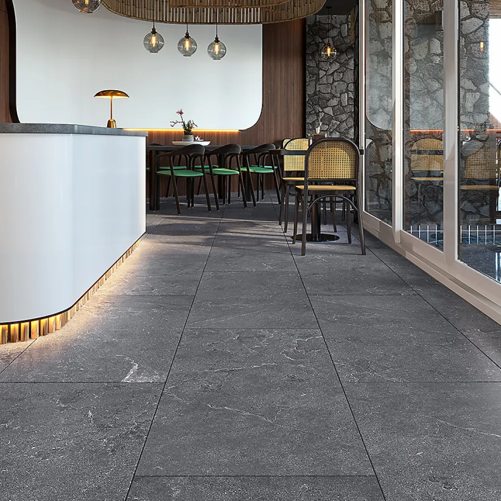 Limcaro Carrelage sol / mur effet marbre gris SALUS ANTHRACITE l.60 x L.120 cm Mat- Carrelage Sol Effet Marbre|Carrelage Sol Pour Pièce À Vivre