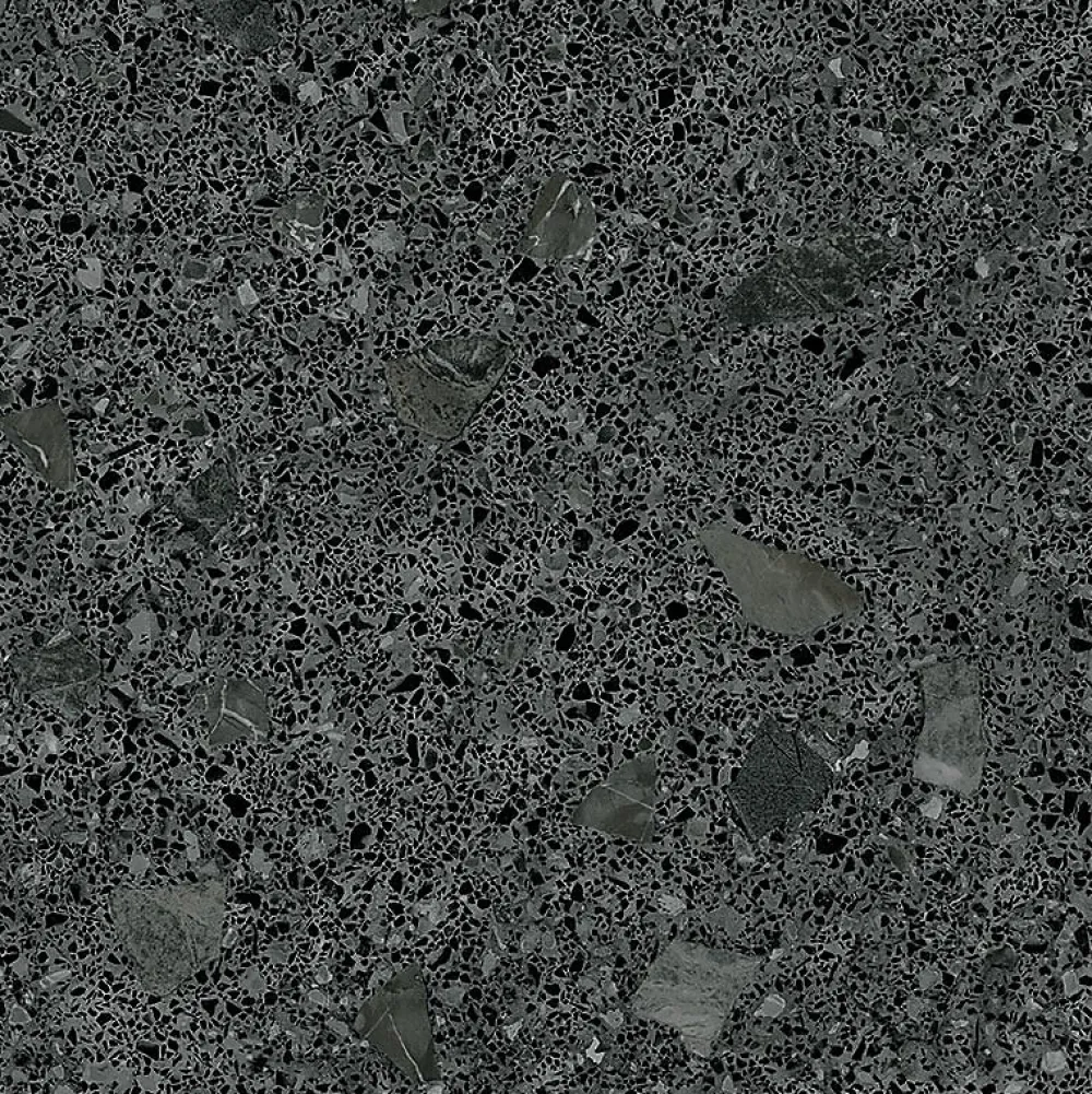 Eiffel art construction Carrelage Sol Effet Terrazzo<Carrelage sol / mur effet terrazzo noir 60x60 cm MISCELA R GRAFITO (vendu par boite de 1.44m2)
