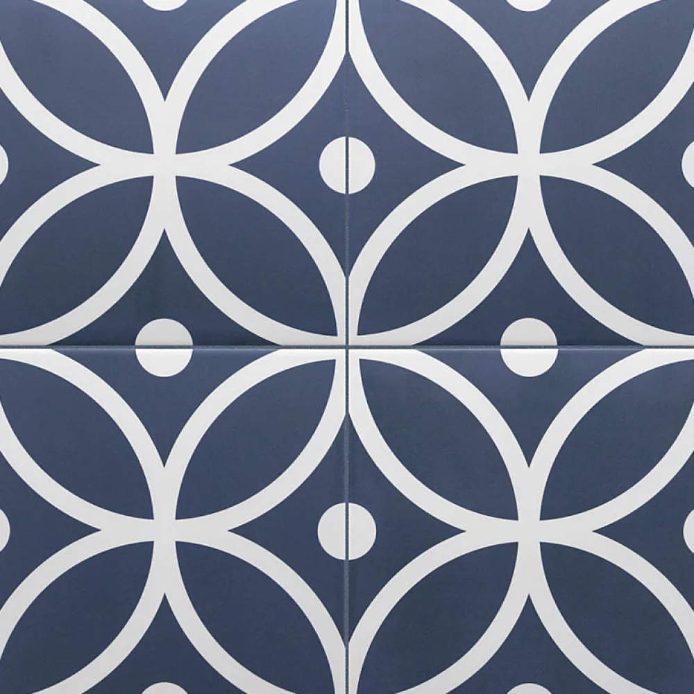 Aelle Carrelage Carrelage Sol Effet Carreaux De Ciment<Carrelage sol / mur effet ciment à motif 20x20 cm RIVOLI - BERGEN AZUL