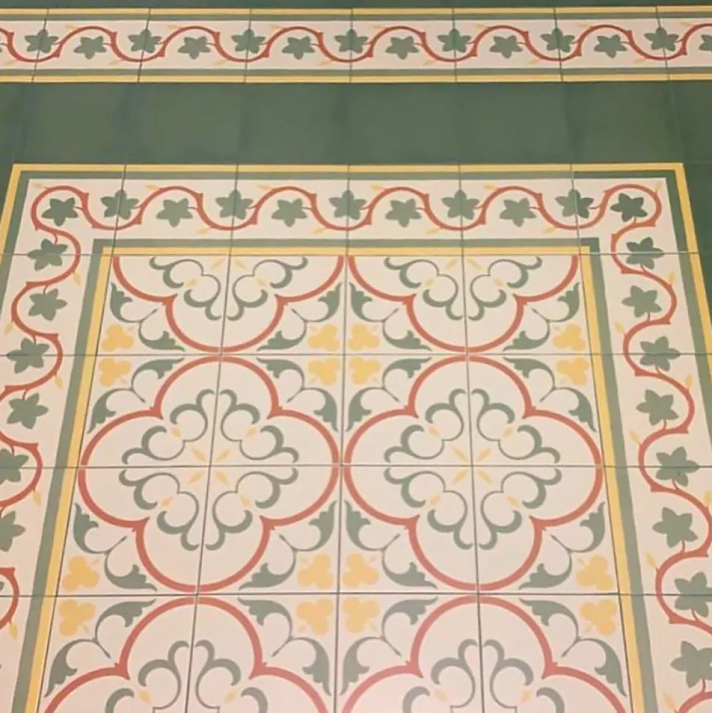 Aelle Carrelage Carrelage Sol Effet Carreaux De Ciment<Carrelage sol / mur effet ciment 20x20 cm 1900 GAUDI 2 BORDURE