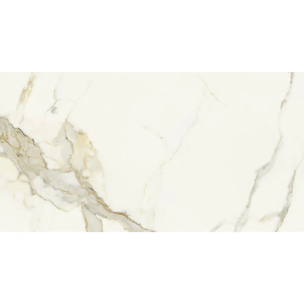 Aelle Carrelage Carrelage sol / mur effet marbre beige 60x120 cm - SCULTOREA calacatta oro fino J400- Carrelage Sol Effet Marbre
