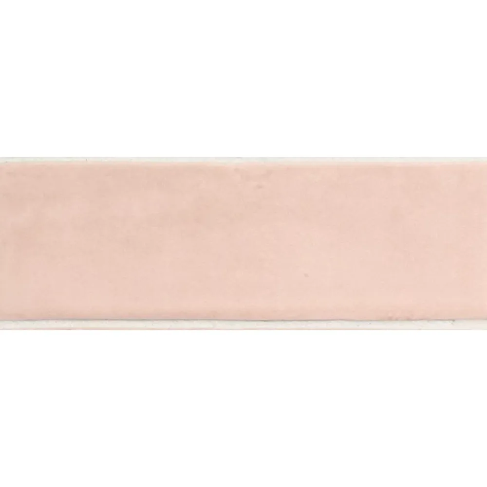 Aelle Carrelage Carrelage sol / mur effet zellige bejmat marocain 5X15 cm rose mate 5X15 cm COCO ORHARD PINK MATT- Carrelage Sol Uni