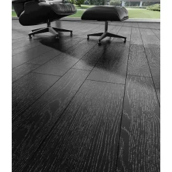 Aelle Carrelage Carrelage sol / mur effet bois noir 14.4x89.3 cm ARHUS NEGRO- Carrelage Sol Effet Bois