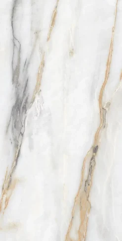 Limcaro Carrelage Sol Effet Marbre|Carrelage Sol Pour Pièce À Vivre<Carrelage sol / mur effet marbre blanc CHINA GOLD l.60 x L.120 cm Brilliant