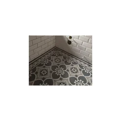 Aelle Carrelage Carrelage Sol Effet Carreaux De Ciment<Carrelage sol / mur effet ciment gris 20x20 cm - CAPRICE CHATELET BORDURE