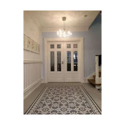 Aelle Carrelage Carrelage Sol Effet Carreaux De Ciment<Carrelage sol / mur effet ciment gris 20x20 cm - CAPRICE CHATELET BORDURE