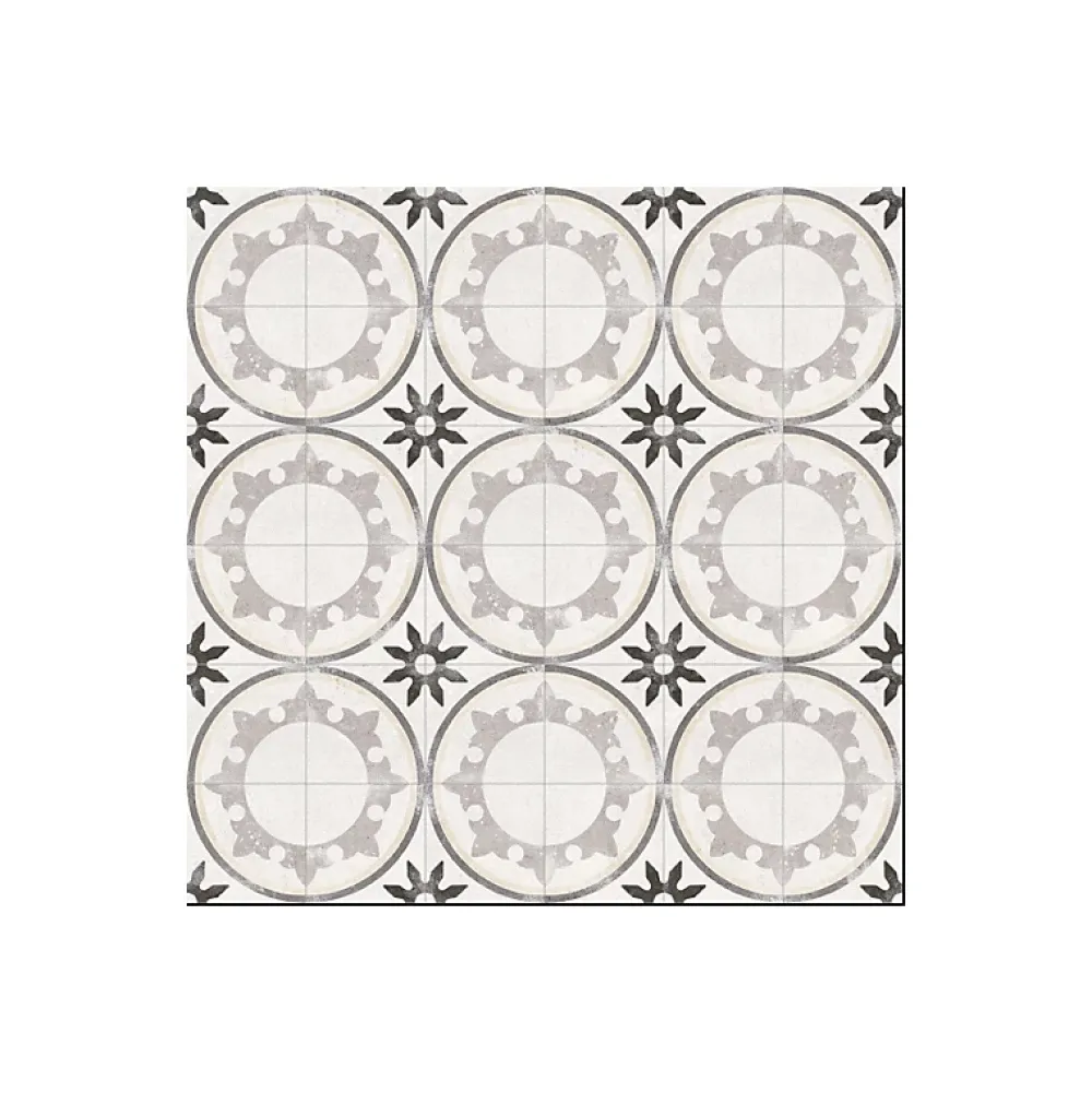 Aelle Carrelage Carrelage Sol Effet Carreaux De Ciment<Carrelage sol / mur effet ciment 20x20 cm FIYI BLANCO NASSAU