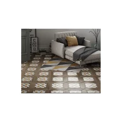 Aelle Carrelage Carrelage Sol Pour Cuisine|Carrelage Sol Effet Carreaux De Ciment<Carrelage sol / mur effet ciment motif coloré 20x20 cm ART NOUVEAU EMPIRE COLOUR