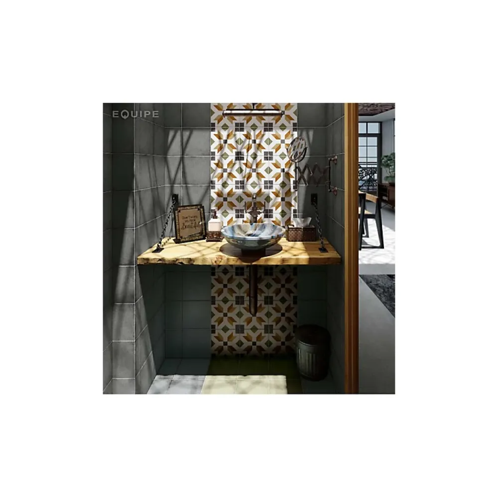 Aelle Carrelage Carrelage Sol Pour Cuisine|Carrelage Sol Effet Carreaux De Ciment<Carrelage sol / mur effet ciment motif coloré 20x20 cm ART NOUVEAU EMPIRE COLOUR