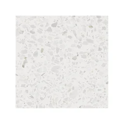 Eiffel art construction Carrelage sol / mur effet terrazzzo blanc 20x20 cm STRACCIATELLA BATTUTO NACAR (vendu par boite 1m2)- Carrelage Sol Effet Terrazzo