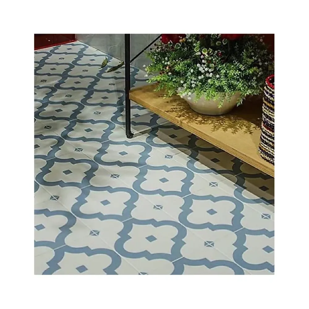 Aelle Carrelage Carrelage sol / mur effet ciment bleu 20x20 cm MAORI LADAKHI CIELO- Carrelage Sol Effet Carreaux De Ciment