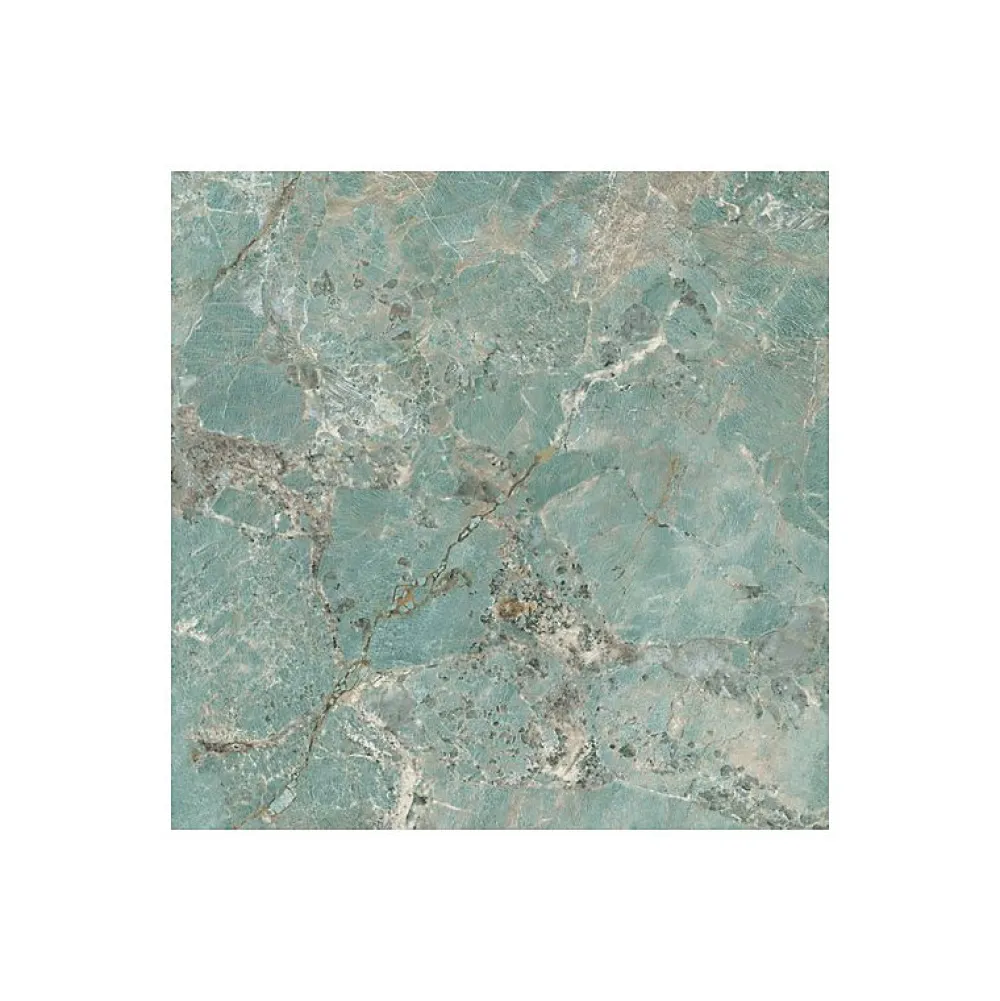 Aelle Carrelage Carrelage sol / mur effet marbre vert turquoise 120x120 cm FOYER ROYAL GREEN AMA- Carrelage Sol Effet Marbre