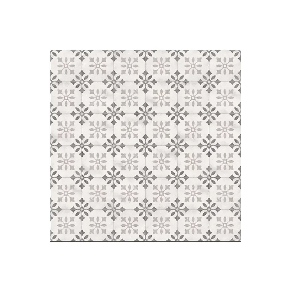 Aelle Carrelage Carrelage sol / mur effet ciment 20x20 cm PUKAO BLANCO NASSAU- Carrelage Sol Effet Carreaux De Ciment