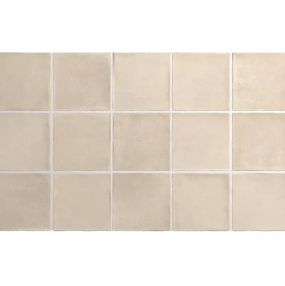 Aelle Carrelage Carrelage Sol Pour Salle De Bains|Carrelage Sol Uni<carrelage sol / mur effet zellige bejmat beige 10x10 cm mate ARGILE SIENA 10x10 cm