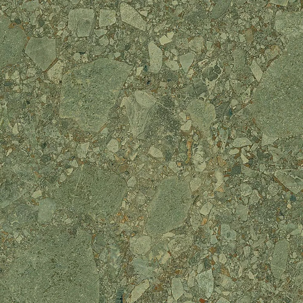 Aelle Carrelage Carrelage Sol Effet Pierre<Carrelage sol / mur effet terrazzo vert 60x60 cm GREEN GIADA