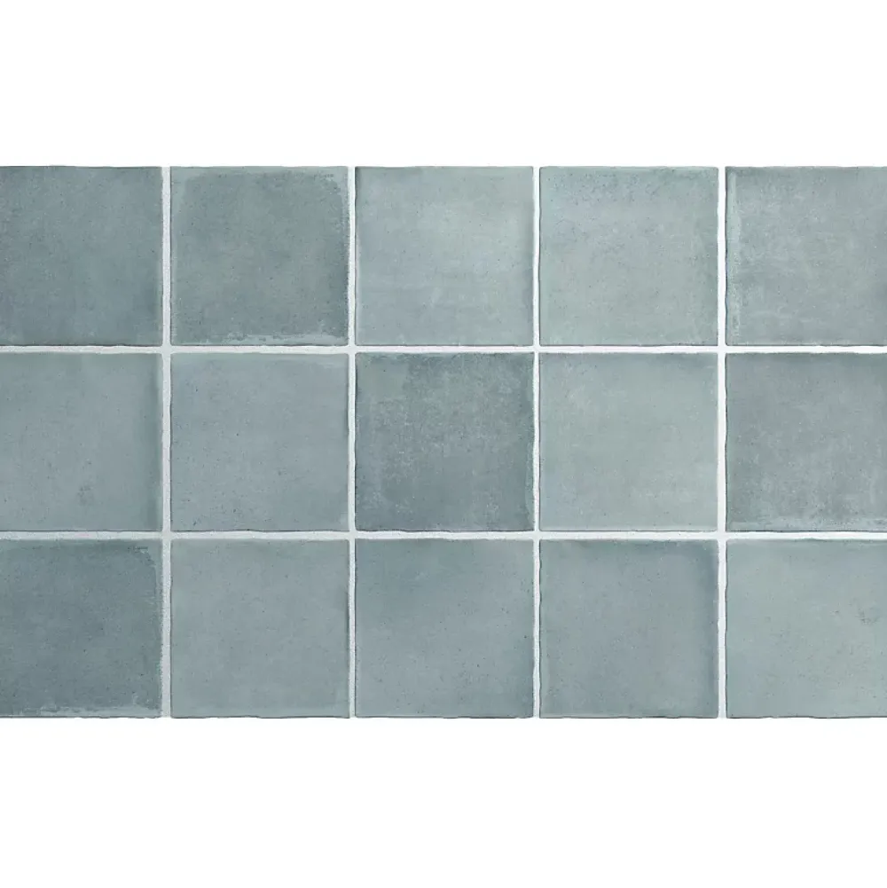 Aelle Carrelage Carrelage Sol Pour Salle De Bains|Carrelage Sol Uni<carrelage sol / mur effet zellige bejmat bleu 10x10 cm mate ARGILE SKY