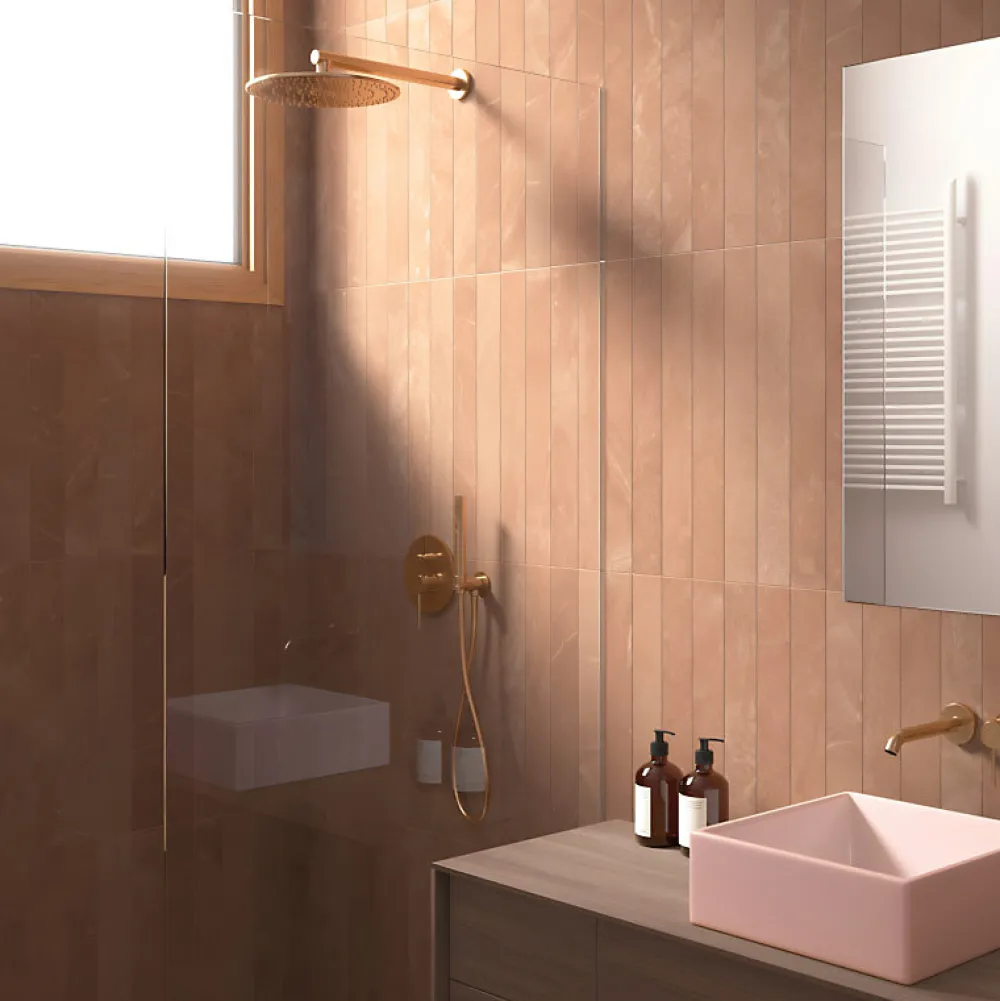 Aelle Carrelage Carrelage Sol Pour Pièce À Vivre<carrelage sol / mur effet marbre terracotto 7,5x60 cm - MARMONIS COTTO