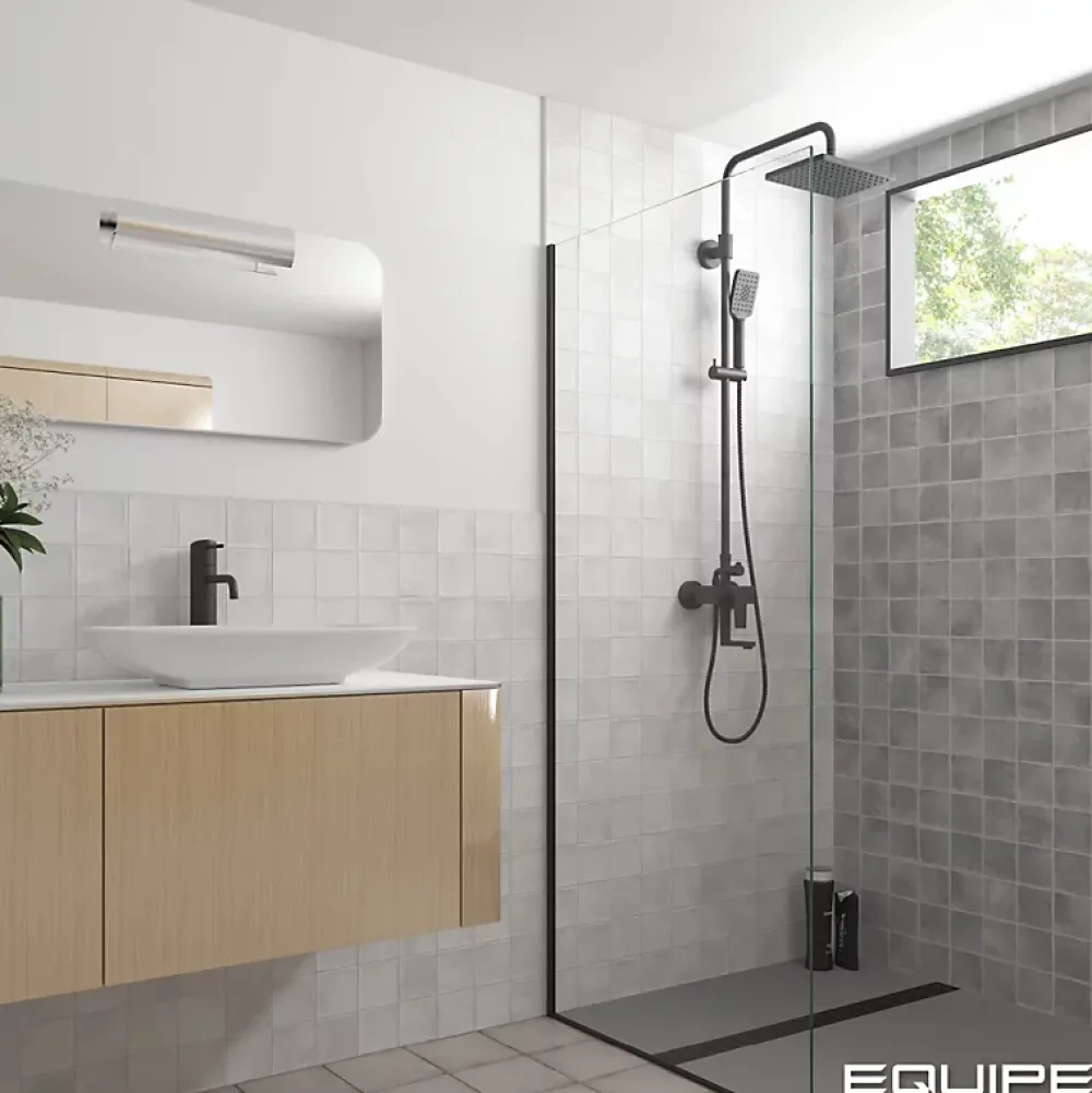 Aelle Carrelage Carrelage Sol Uni|Carrelage Sol Pour Wc<carrelage sol / mur effet zellige bejmat 10x10 cm blanc gris mate ARGILE ICE