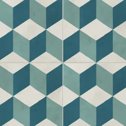Aelle Carrelage Carrelage sol / mur effet ciment vieilli 20x20 cm TERRA ART CUBO O.C- Carrelage Sol Uni